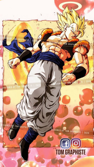 Gogeta Angel Anime Dragon Ball Goku Painting