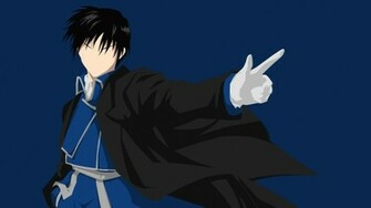 Roy Mustang Simplified Wallpaper Dark Blue Version By Tonyp2121 On