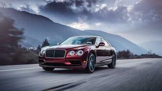 Wallpaper Bentley Flying Spur Movement Full