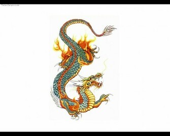 Japanese Colored Dragon Tattoo Wallpaper Design Jpg