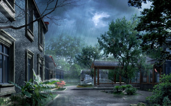 Nature Rain Wallpaper