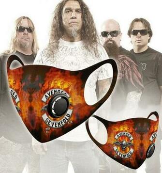 Randomly Found This Bootleg A7x Face Mask With Slayer In The