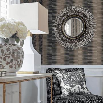 Thibaut Tropics Wallpaper Mekong Stripe T10092