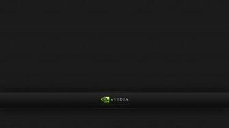 Nvidia Firm Green Black Logo Wallpaper Background