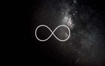 Black Infinity Sign Wallpaper Infinite Logo