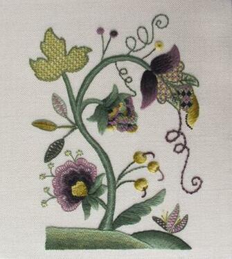 Patrones Bordado Crewel Carretes Hilo Wallpaper Flores Para Bordar