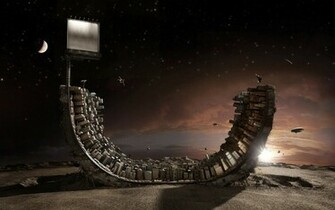 Skateboard Ramp City Wallpaper