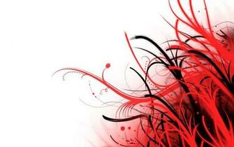 Red Black White Abstract Wallpaper