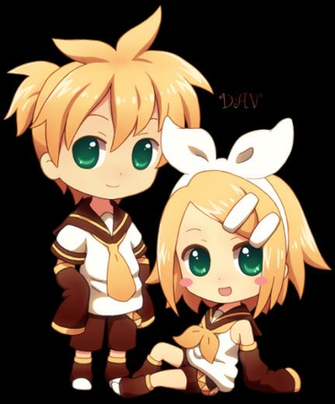 Chibi Len And Rin By Dav