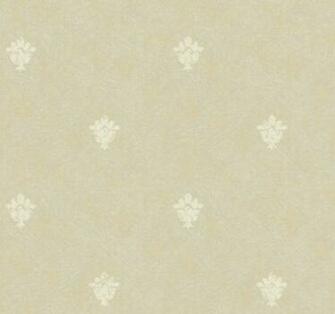 Stamped Leaf Silk Damask Text Faux Wallpaper Traditional