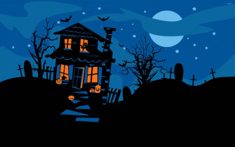 Haunted House Halloween Wallpaper