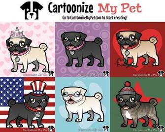 Pugsession Create Your Own Cartoon Pug Now Our Pugs