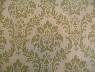 Green Damask Wallpaper