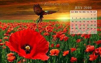 Desktop Wallpaper Calendar July