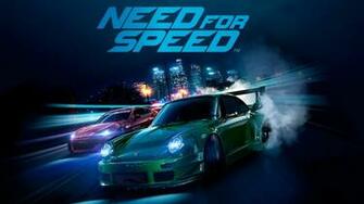 Need For Speed Green Porsche Race Desktop Wallpaper