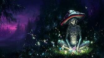 Fantasy The Mushroom Wallpaper Full HD