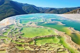 Desktop Wallpaper Mexico Oaxaca Hierve El Agua Nature