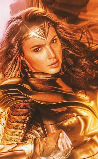 Wonder Woman Golden Wings Movie Wallpaper In