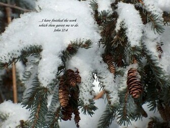 Christmas Winter Scene Wallpaper