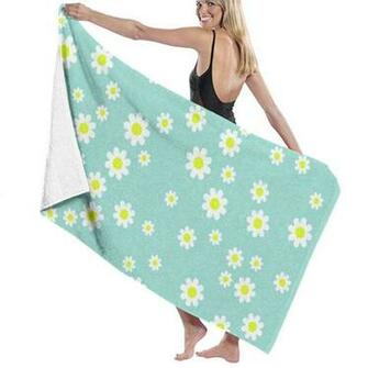Amazon Ri Jist Beach Bath Towels Small Chrysanthemum Green