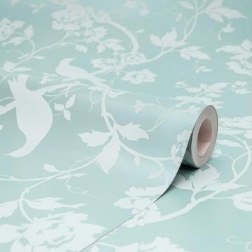 Fine Decor Chinoiserie Floral Wallpaper Mint Green