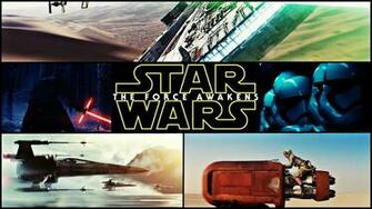 1star Wars Force Awakens Poster Spaceship Wallpaper Background