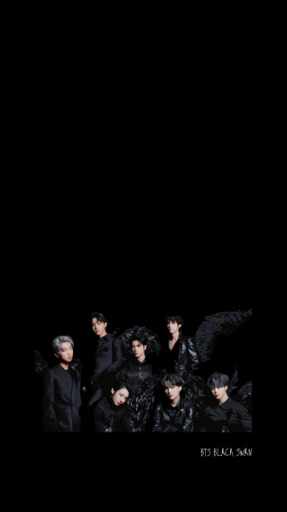 Aesthetic Lockscreen Bts Black Wallpaper