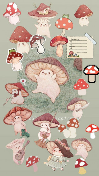 Cogumelos In Cute Drawings Mushroom Art Patterns