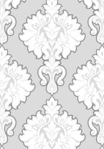 Symphony Damask Grey White Astek Inc