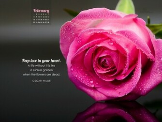 February Oscar Wilde Desktop Calendar Monthly Calendars
