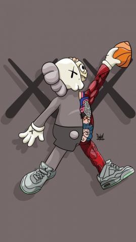 Kaws HD Wallpaper Kartun Ilustrasi