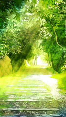 Beautiful Green Natural Scenery iPhone Wallpaper