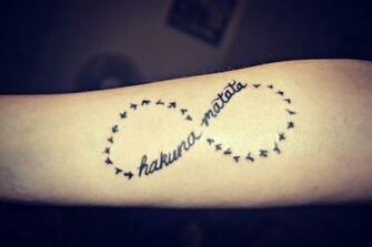 Hakuna Matata Infinity Tattoo
