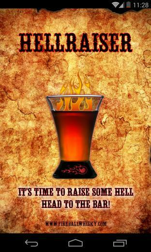 Fireball Whisky Hellraiser Mobile App On