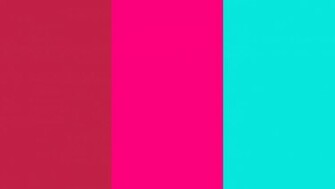 Bright Maroon Pink And Turquoise Three Color Background