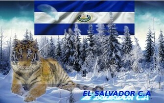 El Salvador Flag Wallpaper