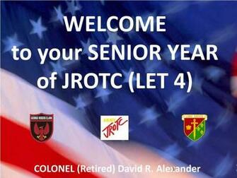 Ppt Welcome To Your Senior Year Of Jrotc Let Powerpoint