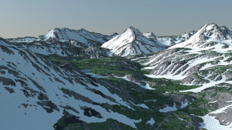 Beartooth Valley 4k X Minecraft Map