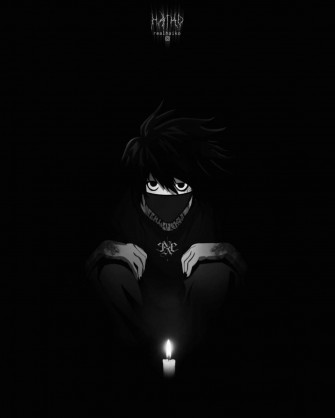 Lawliet Dark Death Note Phone Wallpaper