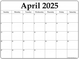 April Calendar Wallpaper