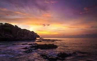 Wallpaper Dawn Mexico Beach Ocean Rock Landscapes