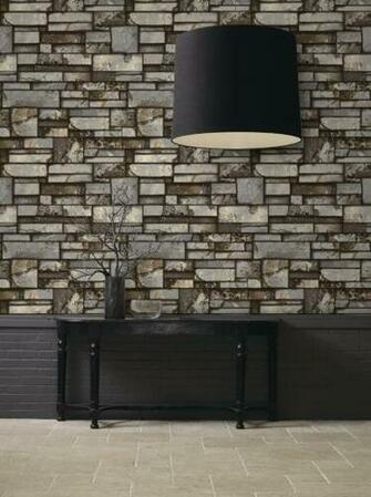 Friendly Pvc Wallpaper 3d Brick Decorative Effect Floor
