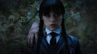 Wednesday Addams And Thing Netflix Series 4k Wallpaper iPhone HD