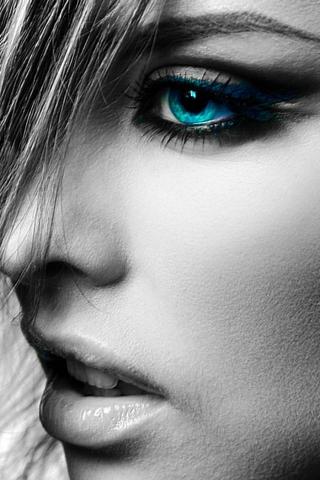 Beautiful Female Face iPhone Wallpaper