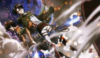 Levi Eren Jaeger 3d Maneuver B80 Ivy Wallpaper