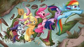 My Little Pony Fluttershy Rainbow Dash Twilight Sparkle Rarity Pinkie