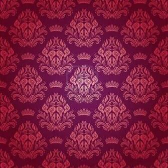 Pattern Royal Wallpaper Flowers Crowns On A Purple Background Eps