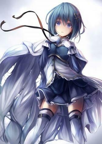 Miki Sayaka Mahou Shoujo Madoka Magica Mobile Wallpaper