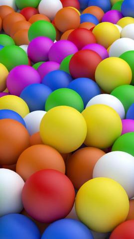 3d Balls Colorful Ball HD Wallpaper