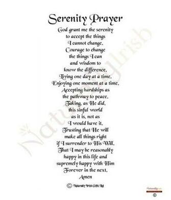 Pin Full Serenity Prayer